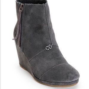 Toms Desert Wedge Grey